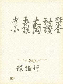 省委大秘楚东恒小说阅读全文