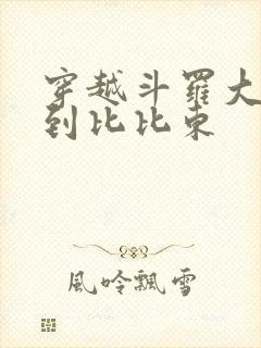 穿越斗罗大陆推到比比东