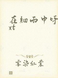 在细雨中呼喊txt