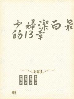 少妇洁白最刺激的13章