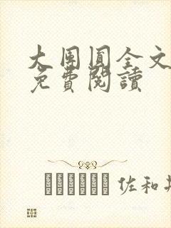 大团圆全文完整免费阅读