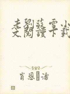 老刘苏雪小说全文阅读下载