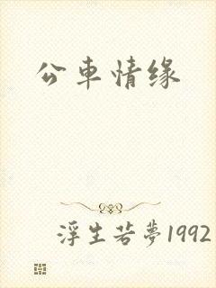 公车情缘