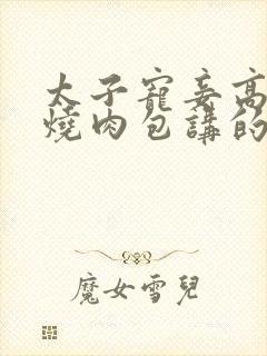 太子宠妾高肉红烧肉包讲的什么