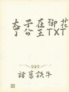 太子在御花园要了公主TXT