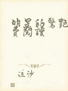 明星的惊艳史免费阅读