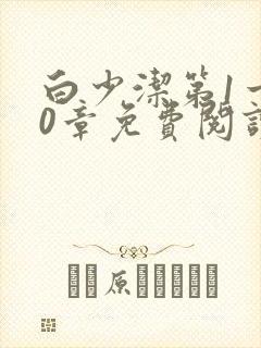 白少洁第1一40章免费阅读