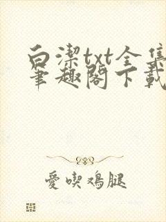 白洁txt全集笔趣阁下载