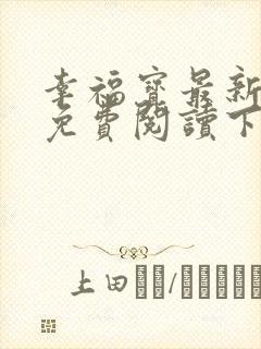 幸福宝最新章节免费阅读下载