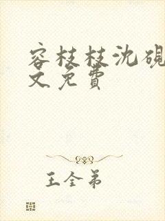 容枝枝沈砚书全文免费