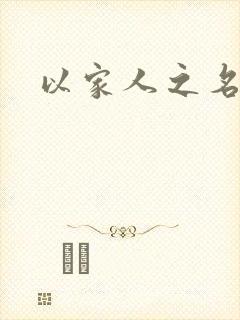 以家人之名小说