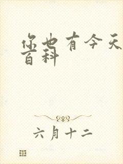 你也有今天百度百科