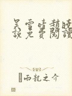 吴雪晴赵晓东小说免费阅读