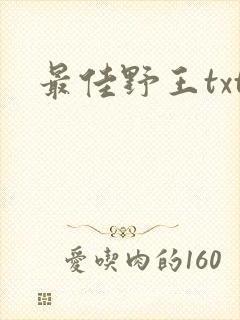 最佳野王txt