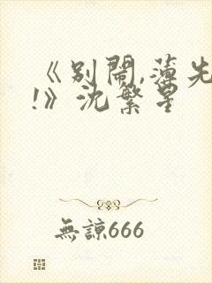 《别闹,薄先生!》沈繁星