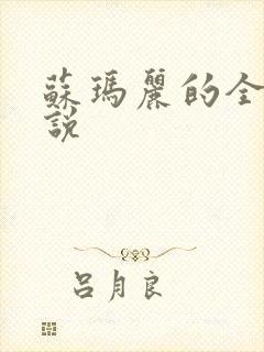 苏玛丽的全部小说