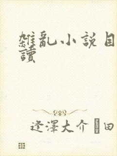 杂乱小说目录阅读
