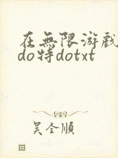 在无限游戏大里do特dotxt