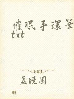 催眠手环笔趣阁txt
