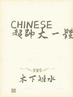 CHINESE超帅大一体育系精牛