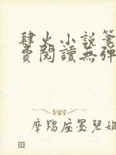 肆火小说笔趣免费阅读无弹窗