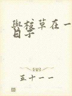 与校草在一起的日子