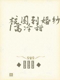 校园到婚纱1V1高冷甜