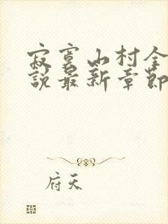 寂寞山村全部小说最新章节