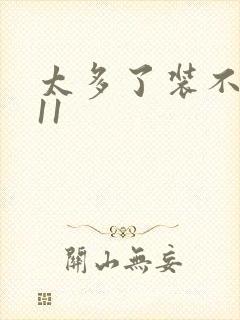 太多了装不下H11