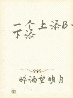 一个上添B一个下添