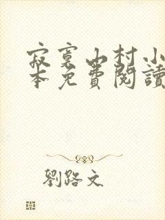 寂寞山村小说全本免费阅读