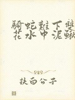 骑蛇难下双金银花水中泥鳅双男主