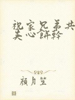 祝家兄弟共享后夹心饼干