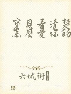 宝贝看清楚我是怎么爱你的小说