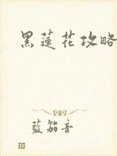 黑莲花攻略手册