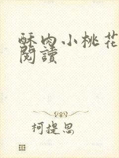 酥肉小桃花全文阅读