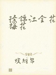 徐锦江金花瓶楷梅花