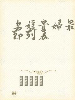 名媛贵妇最新章节列表