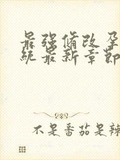 最强修改孕妇系统最新章节