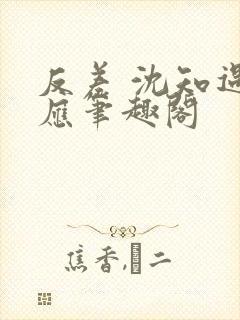 反差 沈知遇晏应笔趣阁