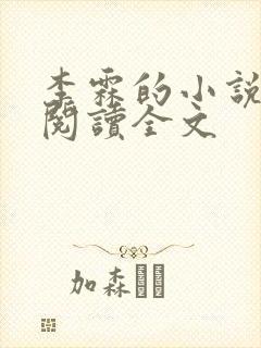 李霖的小说免费阅读全文