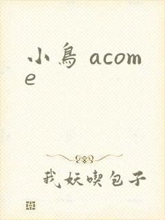 小鸟 acome