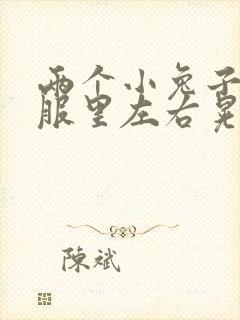 两个小兔子在衣服里左右晃