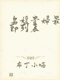 名媛贵妇最新章节列表