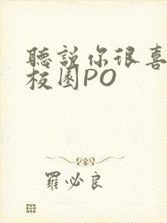 听说你很喜欢我校园PO