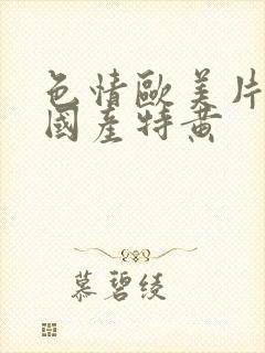 色情欧美片午夜国产特黄