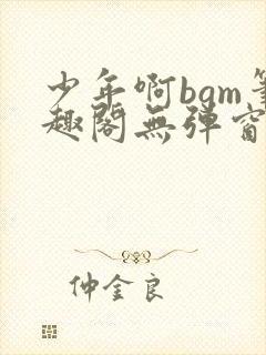 少年啊bgm笔趣阁无弹窗免费