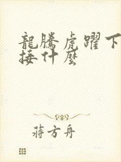 龙腾虎跃下一句接什么