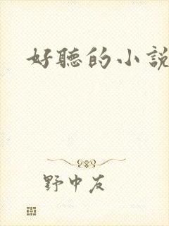 好听的小说名字