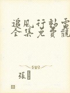 追风行动电视剧全集免费观看